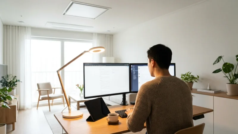Smart Lighting for Home Offices: Boost Productivity - guide